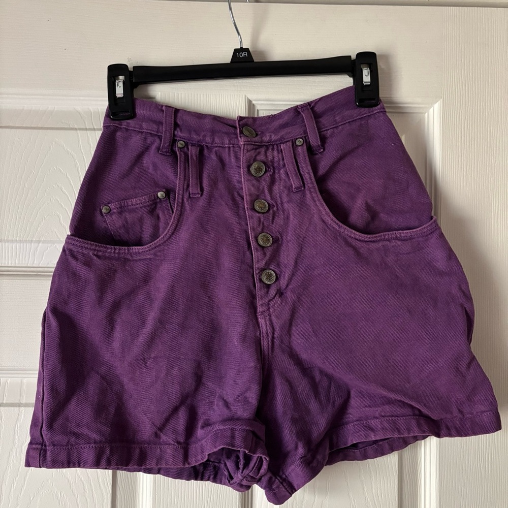 Gitano High-Waisted Purple Women's Shorts